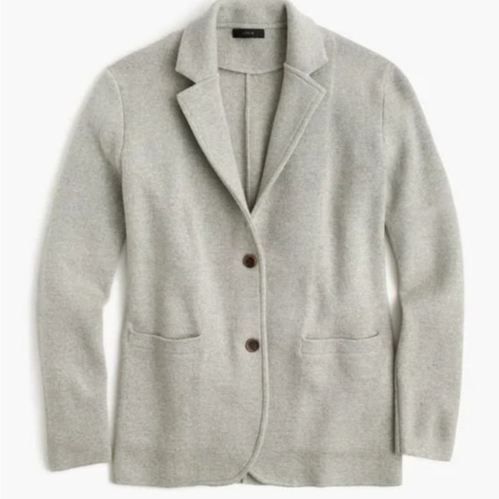 J Crew 100% Merino Wool Sweater Blazer
